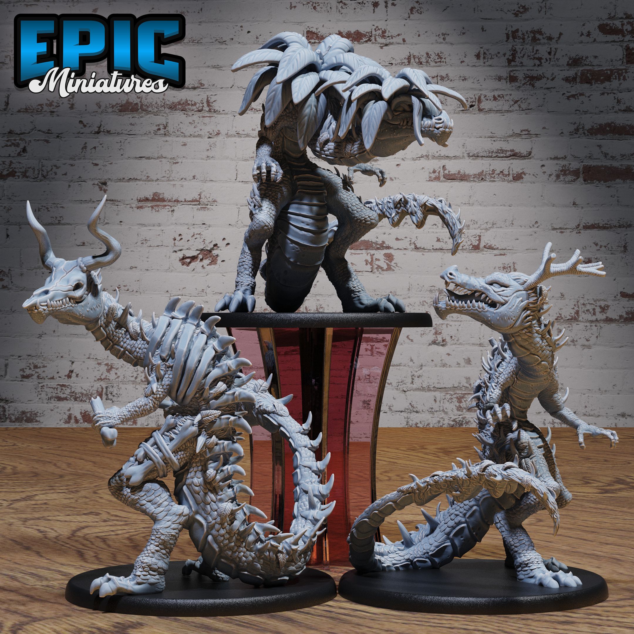 Hunting Reptile Set / Lizard Folk / Half Dragon Beast / Half-Dragon Beast / Draconic Warrior / Dragonborn Creature / Half Dragon War Lizard